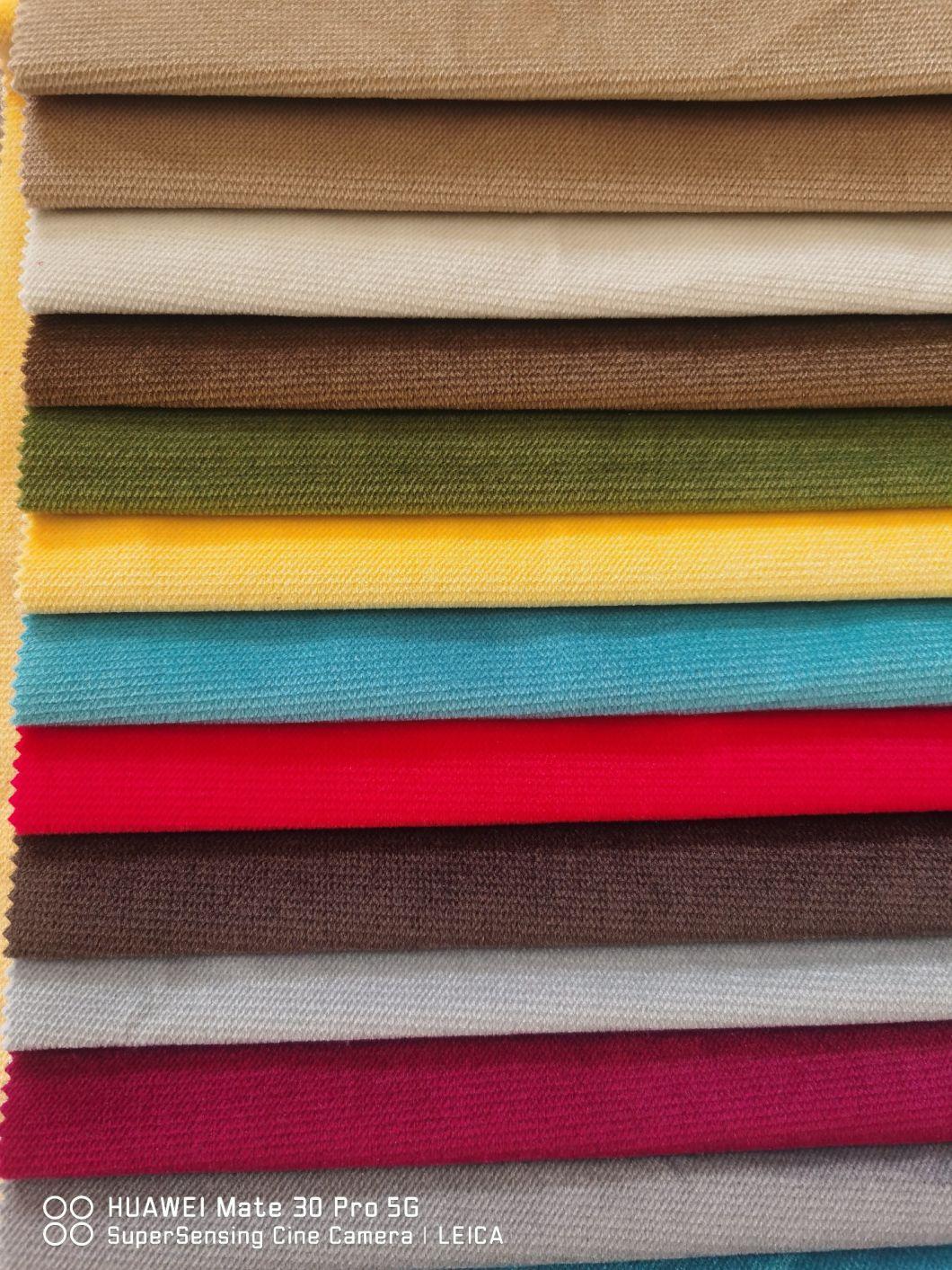 210GSM Jaguar Velvet Face Fabric with 80GSM Tc Backing for Sofa Fabric