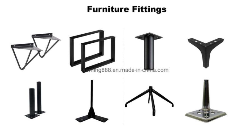 Metal Steel Parts Home Furniture Leg Hardware Accessories Round Adjustable Table Leg