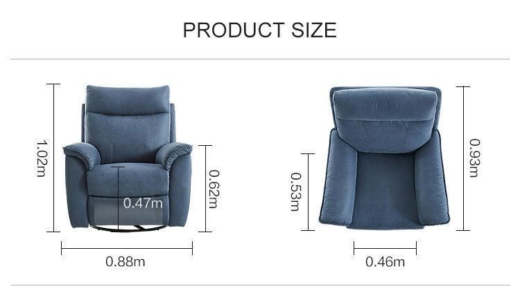 Linsy High Quality Stainless Steel China Set Fabric Recliner Sofa Ls170sf2