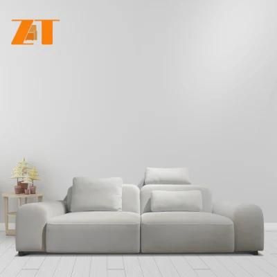 Contemporary Home Couch Modern Soft Seating for Living Room Furniture Set Nordic Simple Living Room Latex Fabric Sofa (21002)