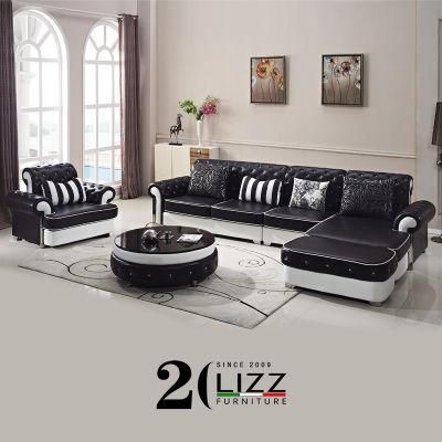 New Design Italian Top Grain Leather Sofa for Living Room