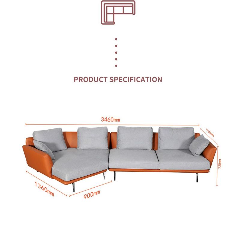 China Factory Modern Hotel Home Modern Living Room Furniture Sectional Fabric Sofa
