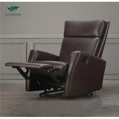 Luxury Classic European Design China Modern Style Sofa Genuine Leather Recliner Sofa