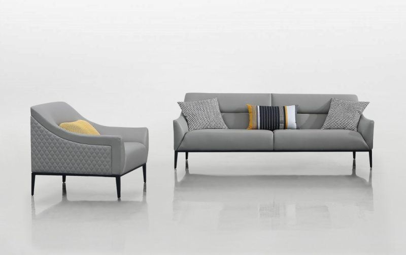 Guangdong Factory Modern Home Furniture Sectional Leather Sofa Set Living Room Sofa