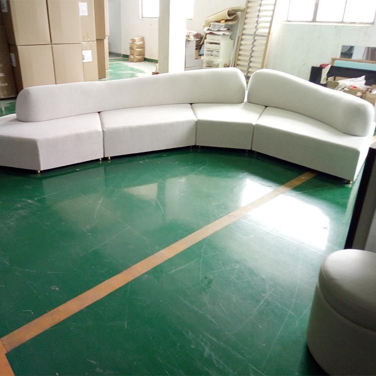 Living Room Sofas Furniture Fabric Sofa Luxury Modern Wooden Base Sofas