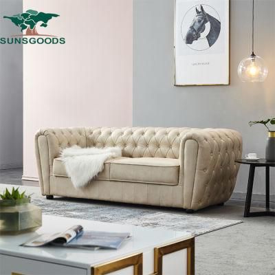 Wholesale Modern Luxury Leather / Bonded /PU/ Fabric Classic Bedroom Leisure Sofa Furniture Set