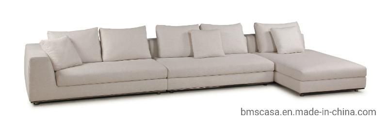 China Home Furniture Italian Design Luxury Sectional Fabric Sofa