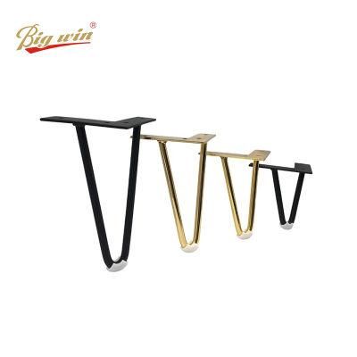 Latest Modern Design Rose Gold Color Hairpin Table Legs