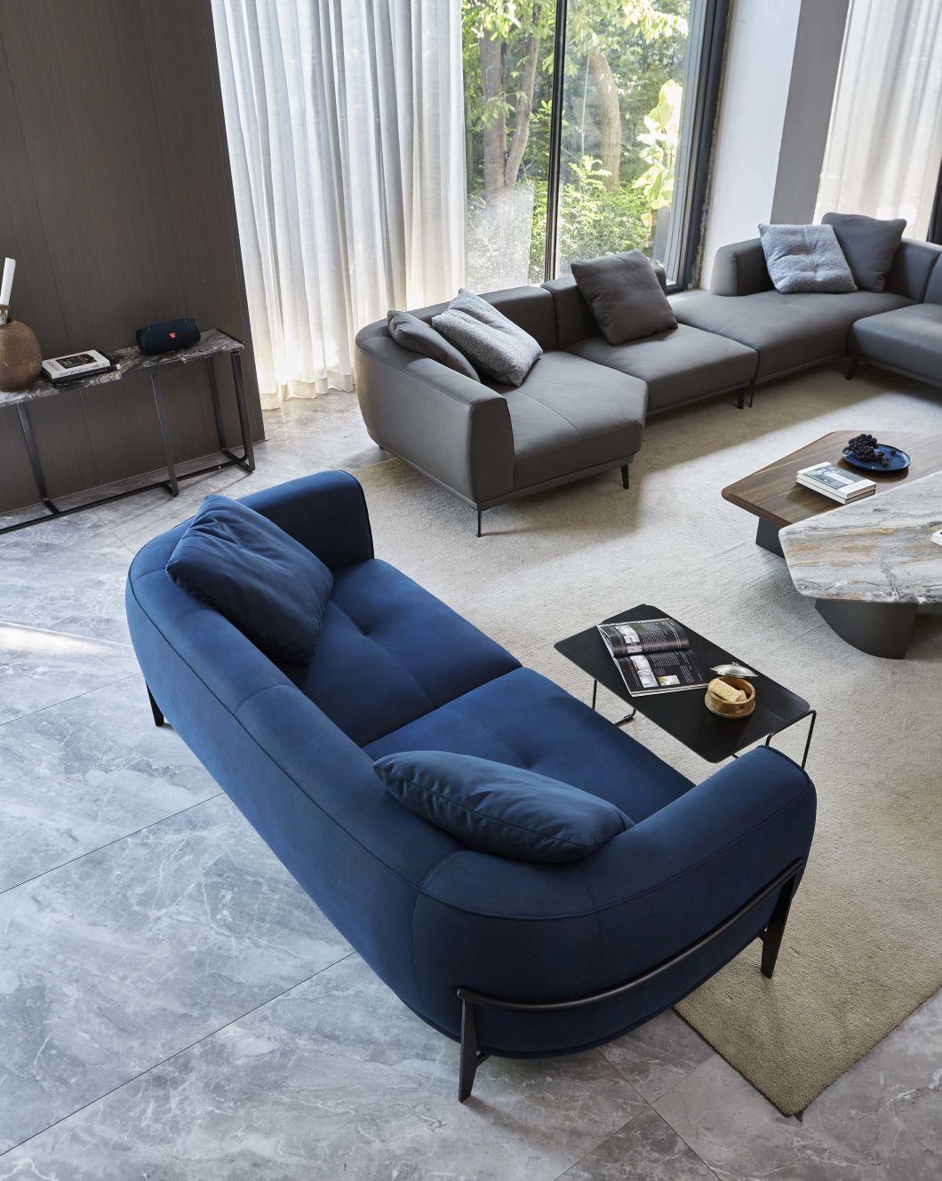V10 3 Seat Sofa Latest Design, 3 Seat Fabric Sofa Design From Italian, Living Room Set in Home and Hotel Furniture Customization