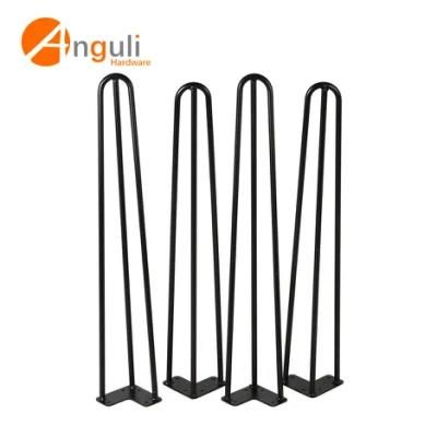 U V Shaped Iron Steel Desk Feet Furniture Hairpin Legs