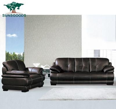 Promotional Modern Hotel /Home /Office Sectional Genuine Living Room Leather Sofa