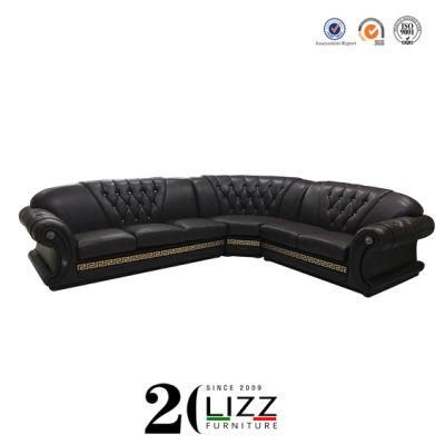 Wholesale Promotion Couches with Leather Miami Sofa Set for Living Room