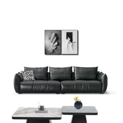 Genuine Leather Sofa Modern Living Room Furniture for Home 8106