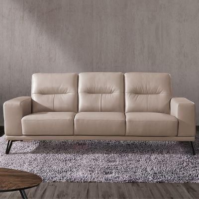Hot Wood Modern Living Room Sofas Long Couch Home Furniture Couches Leather Sofa