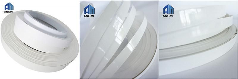 White Color Edge Banding Tape PVC Profiles Furniture Fittings and Accessories