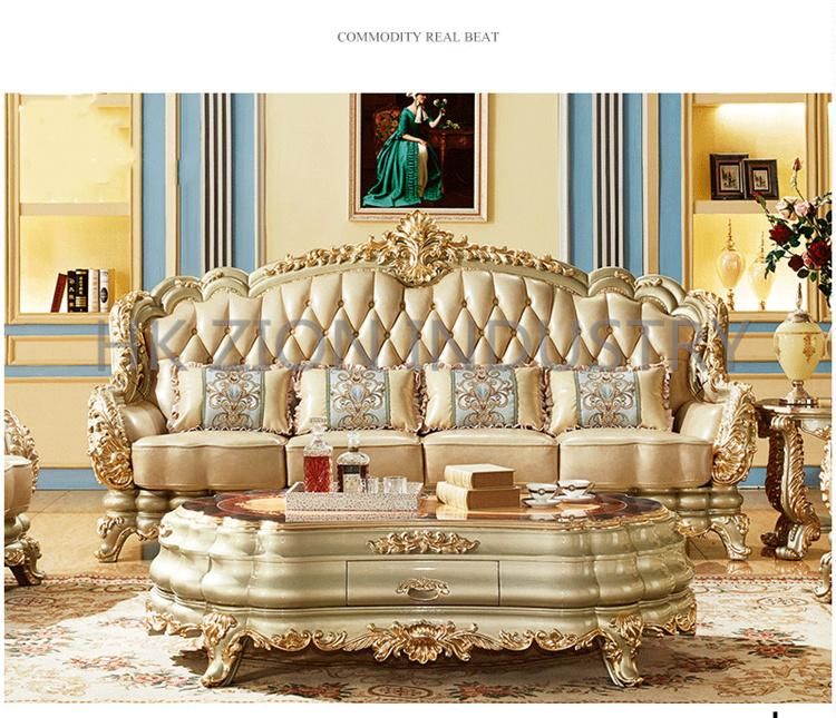 European Style Fruniture Classic Chesterfield Design Luxury Royal European Style Sofa Set Living Room Furniture Reclining Sofa