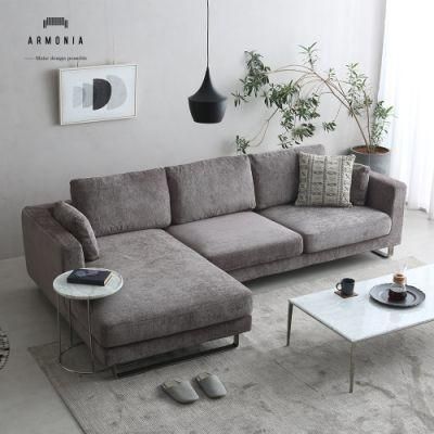 Factory Price Furniture Corner Recliner L Shape Sectional Sofa