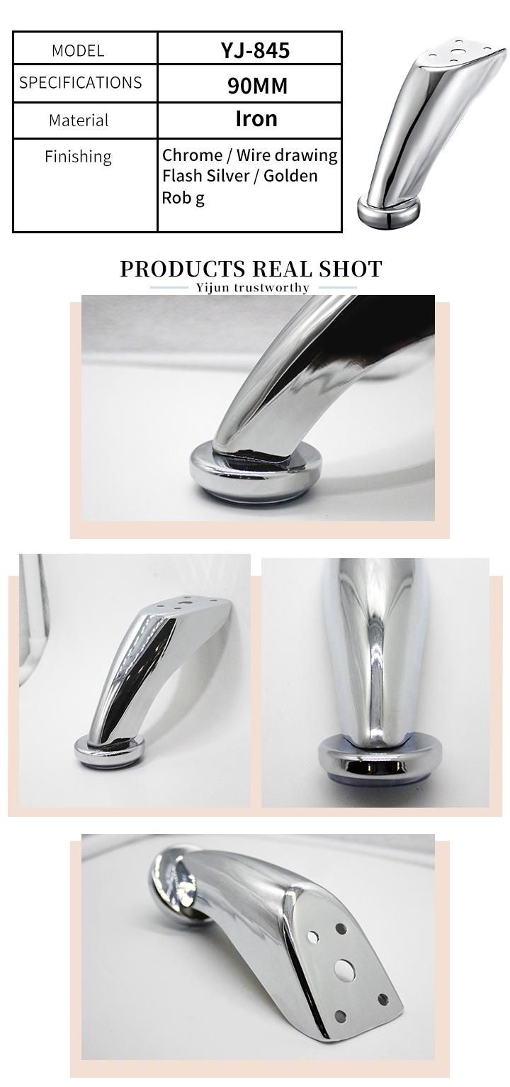 Hot Selling Modern Cabinet Hardware Iron Furniture Chrome Sofa Legs