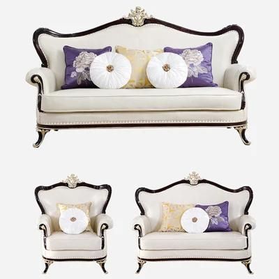 Factory Wholesale Wood Fabric Sofa for Living Room Furniture