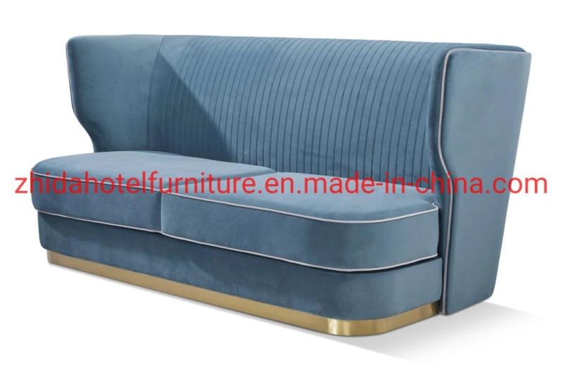 Leisure Hotel Restaurant High Back Fabric Booth Villa Sofa