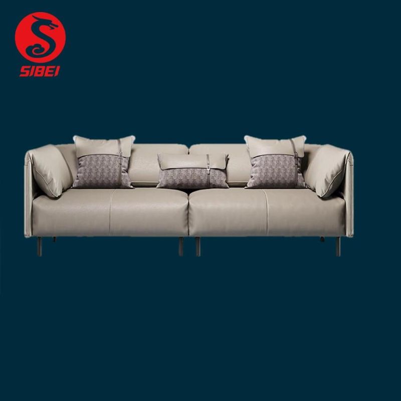 2022 New Design Chinese Furniture Modern Living Room Furniture Leather Sofa