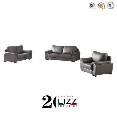 1+2+3 Chinese Lizz Top Grain Genuine Leather Sofa Furniture Set