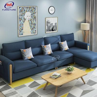 Wholesale Simple Luxary Nordic Fabric Solid Wood Sofa Set Designs