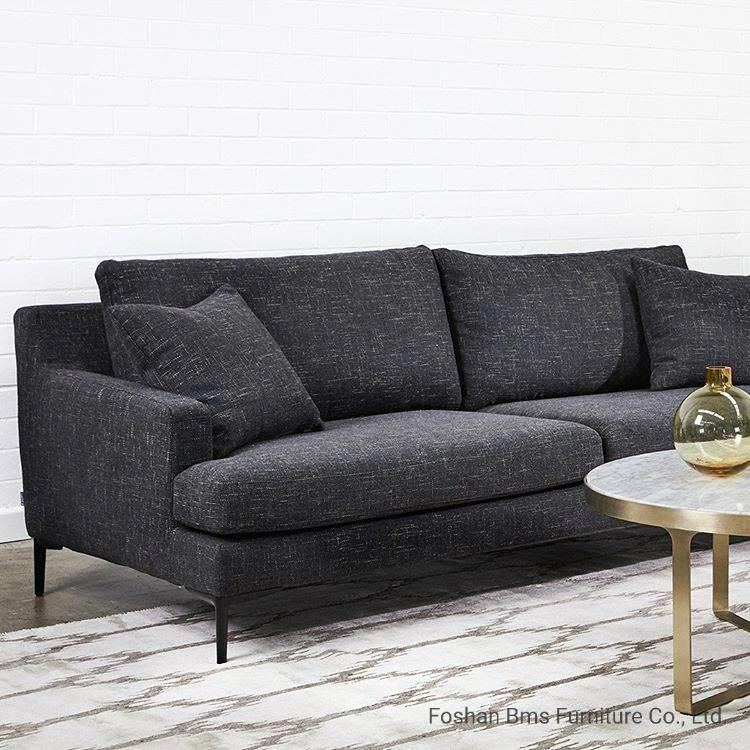 China Sofa Factory Villa Furniture Living Room Sets Fabric Feather Sofa
