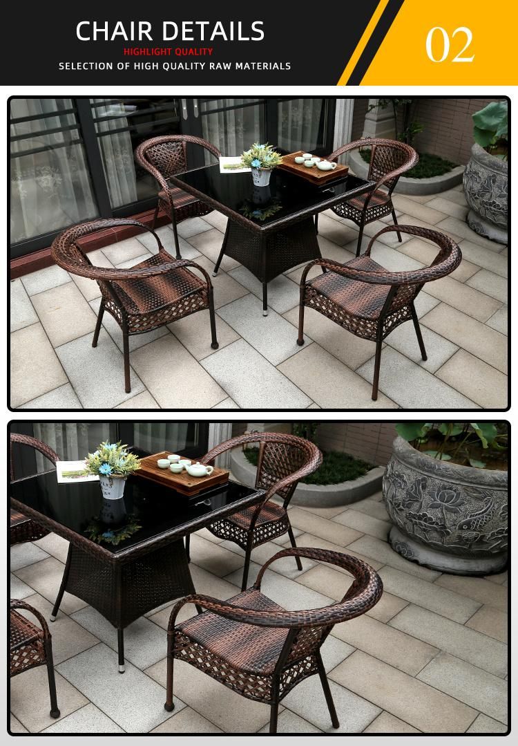 Outdoor Rattan Furniture/Restaurant Garden Rattan Sofa Chair/Modern Hotel Household Furniture