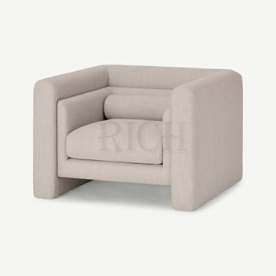 Home Furniture Living Room Modern Sofa Couch Hotel Single Seater Fabric Sofa