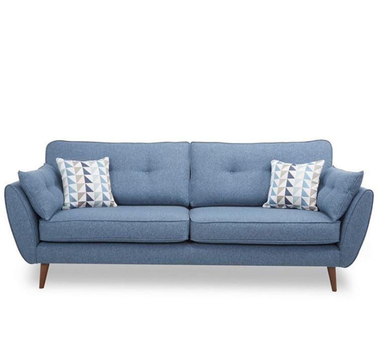 Chesterfield Modern Design Leathaire Wood Frame Living Room Sofa with Latex Seat