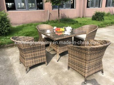 Outdoor Leisure Wicker Rattan Coffee Sofa Set Patio Garden Furniture for Hotel Office