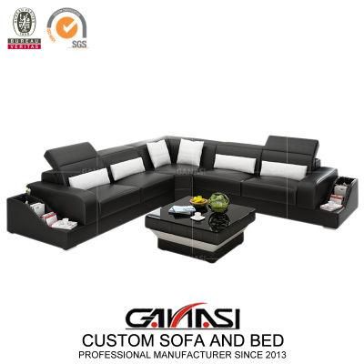 Latest Modern Leather Corner Sofa for Sale G8008b