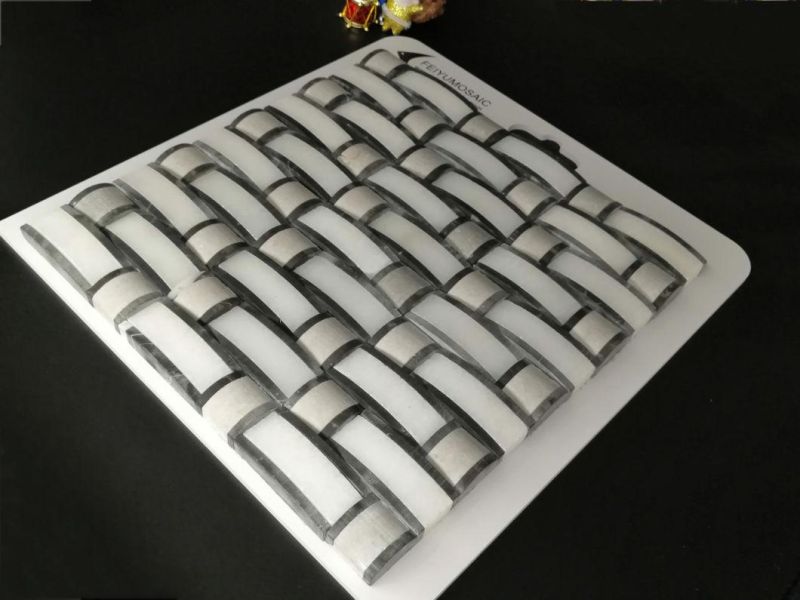 New Round Black, White, Marble Mosaic, Stone Used for Kitchen Baffle Wall, Sofa, Hotel Lobby Background, Bath Room, Toilet Metope
