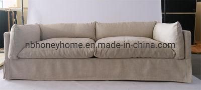 Modern Couch Living Room Sofa Fashion Classic Slip Cover 3 Seat Fabric Sofa