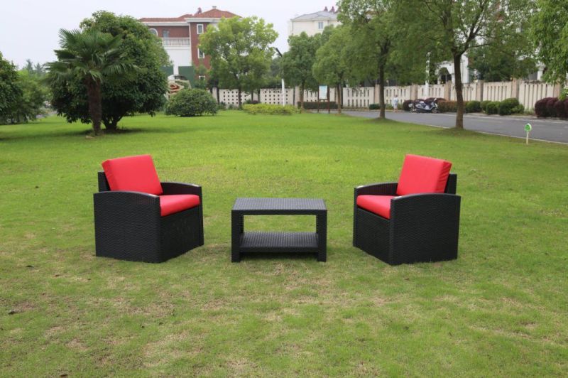 Plastic Conversation Sofa Set Lounger and Coffee Ends