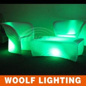 Salon Nightclub Bar LED Lighting Sofa Set