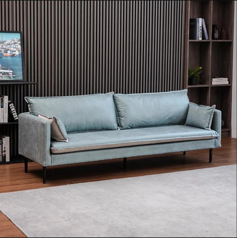 Nordic Technology Fabric Disposable Sofa Small Apartment Living Room Double
