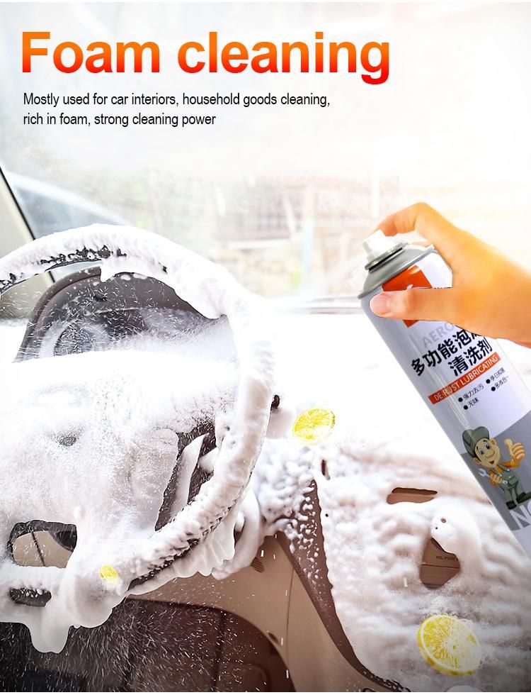 Portable Home Multifunctional Sofa Car Interior Foam Cleaner 650ml Car Cleaner Fast Speed Foam