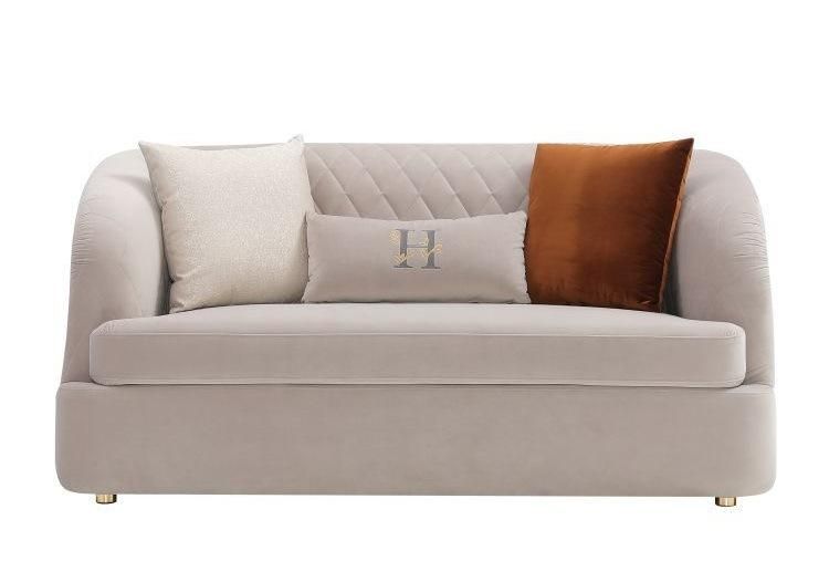 Italian Style Light Luxury Couch High-End 4/2/1 Seaters Living Room Sofa for Villa/ Hotel /High-End Department in Hot Sale