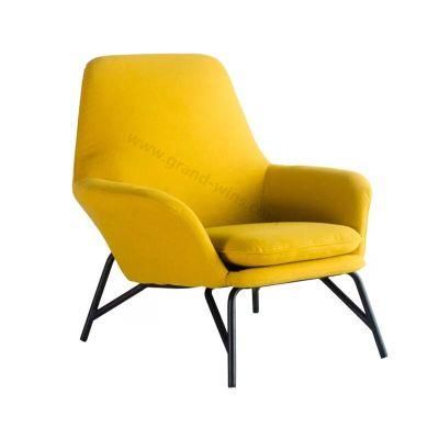 Foshan Factory Stylish Fabric Velvet Leisure Living Room Accent Chair