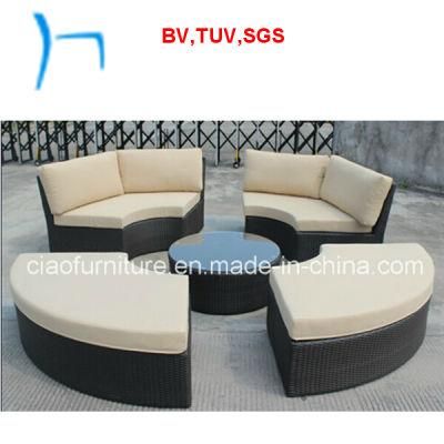 F- Selection Rattan Furniture Patio Wicker Round Sofa (CF1038)