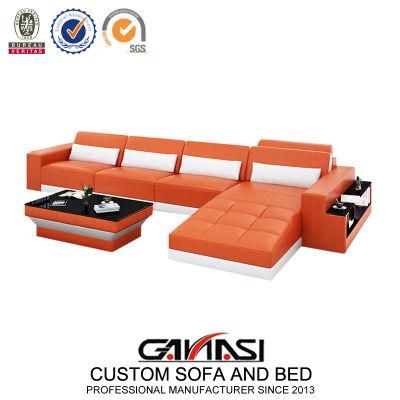 Stylish Living Room Furniture Modular Italian Leather Couch