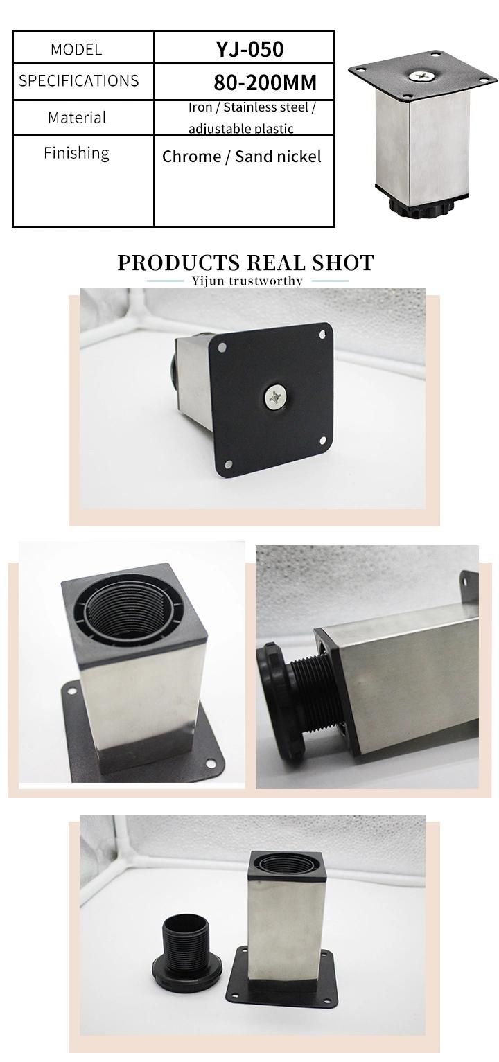 Adjustable Stainless Steel Square Cabinet Legs for Sale D38