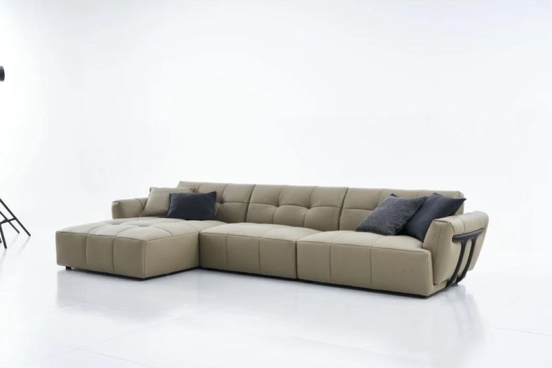 PF95 4 Seater Leather Sofa, Latest Design Sofas, Living Set in Home and Hotel Furniture Customization