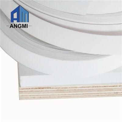 White Color Edge Banding Tape PVC Profiles Furniture Fittings and Accessories
