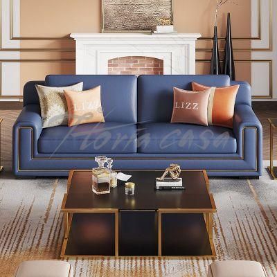 Italian Style Modern Luxury Design Home Furniture Set Living Room 1s+2s+3s Fabric Velvet Sofa