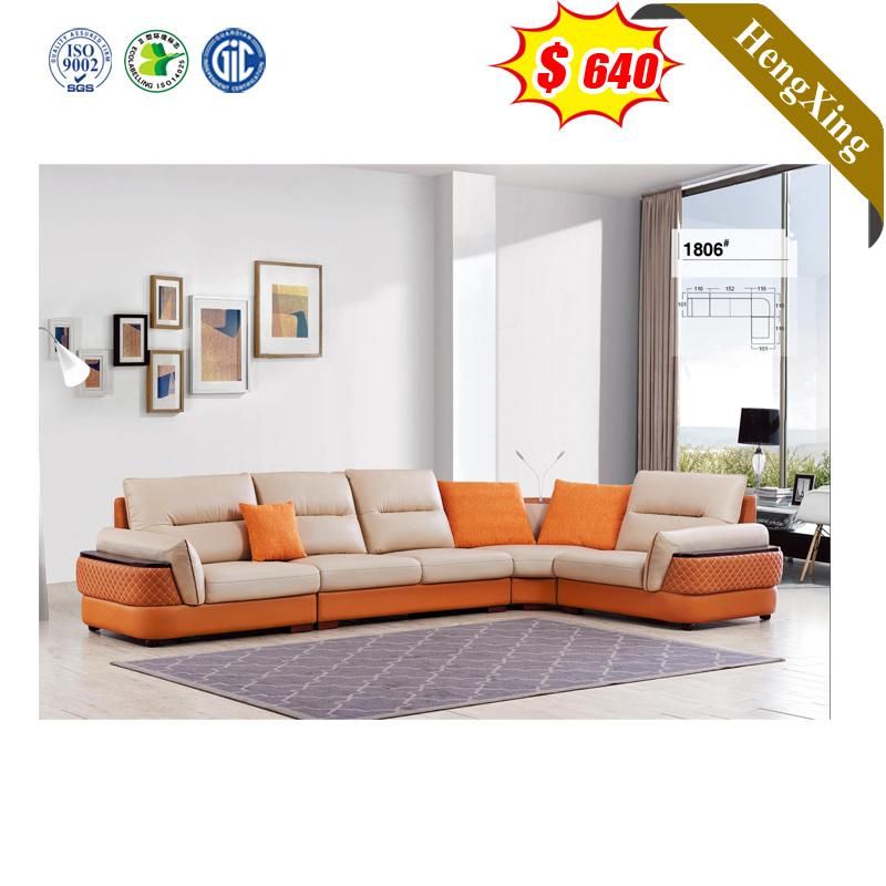 Factory Direct Modern Home Living Room Furniture Sectional White L Shape Chaise Lounge Recliner Sofa Leather Sofa