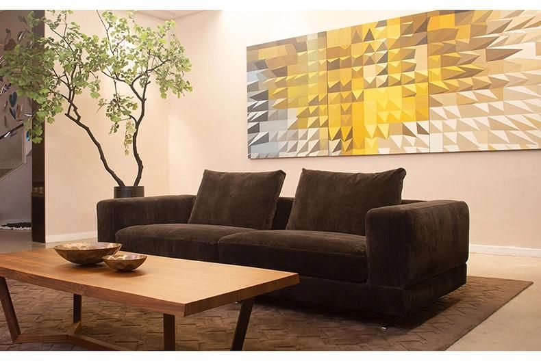 Hot Sale Sponge with Armrest Living Room Recliner Home Furniture Fabric Sofa