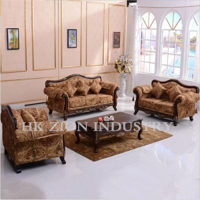 3 Seater Sofa Single Sofa Sleeping European Style Sofa Set Furniture Living Room Sleeper Sectional Fabric Sofa Antique Wood Home Furniture Sofa